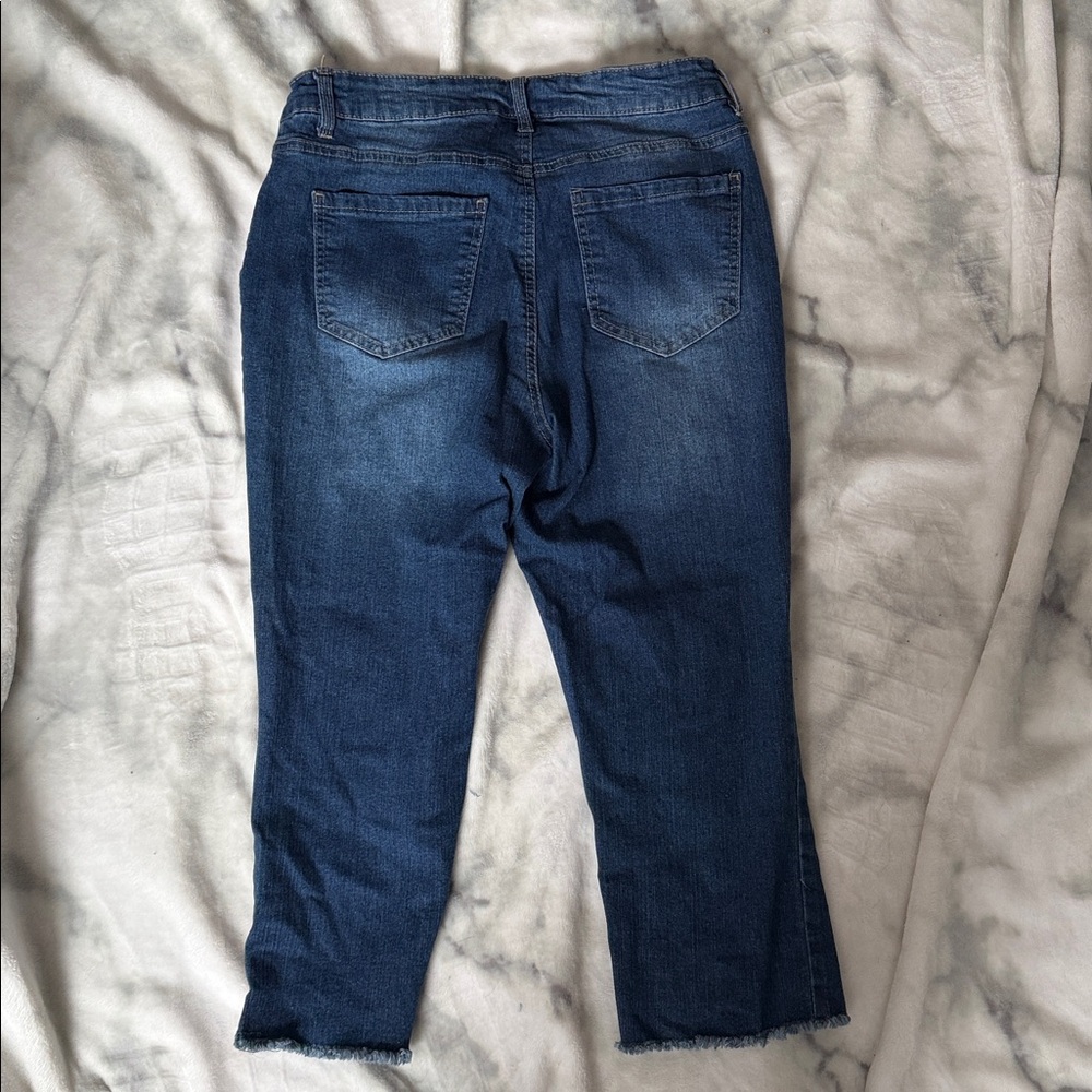 d. jeans Women's Dark Blue capri pants/Ankle Jeans - Picture 3 of 3